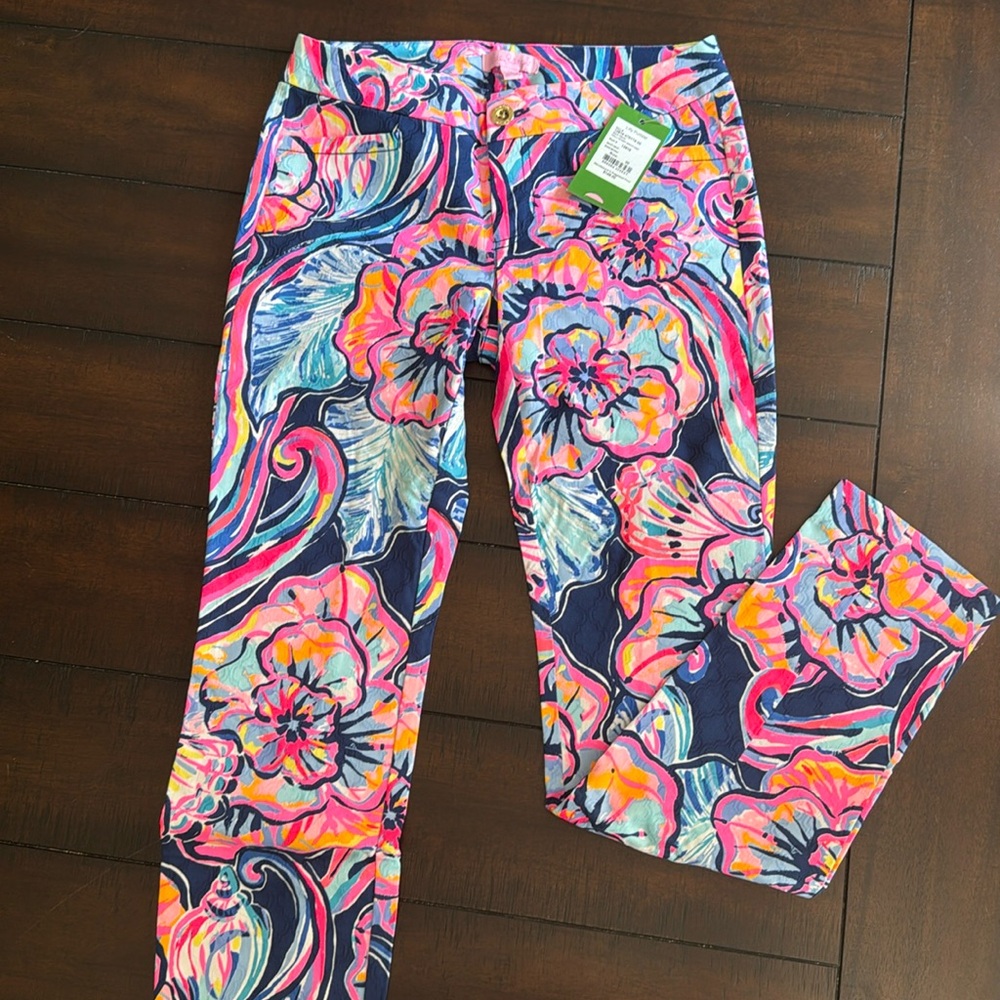 Lilly Pulitzer Kelly skinny ankle pant Boho Bateau size 00 NWT
